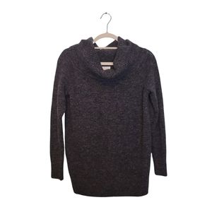 Aritzia Wilfred Free Grey Alpaca Wool Blend Oversize Turtleneck Sweater Size XS